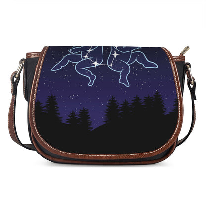 Gemini Constellation Print Saddle Bag