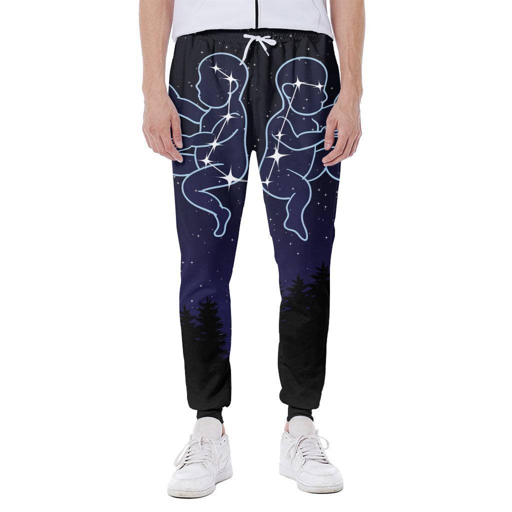 Gemini Constellation Print Scuba Joggers