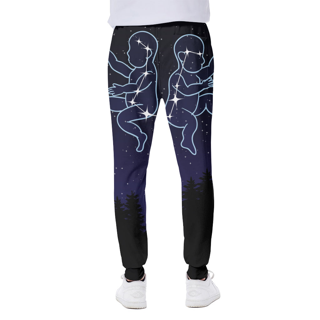 Gemini Constellation Print Scuba Joggers