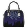 Gemini Constellation Print Shoulder Handbag