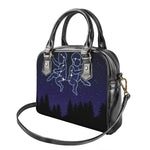 Gemini Constellation Print Shoulder Handbag