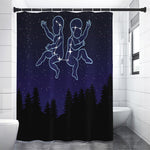 Gemini Constellation Print Shower Curtain