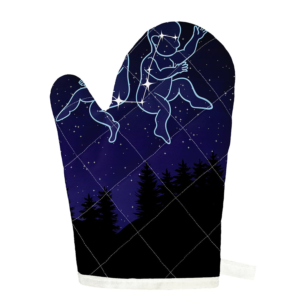 Gemini Constellation Print Single Oven Mitt