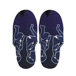 Gemini Constellation Print Slippers