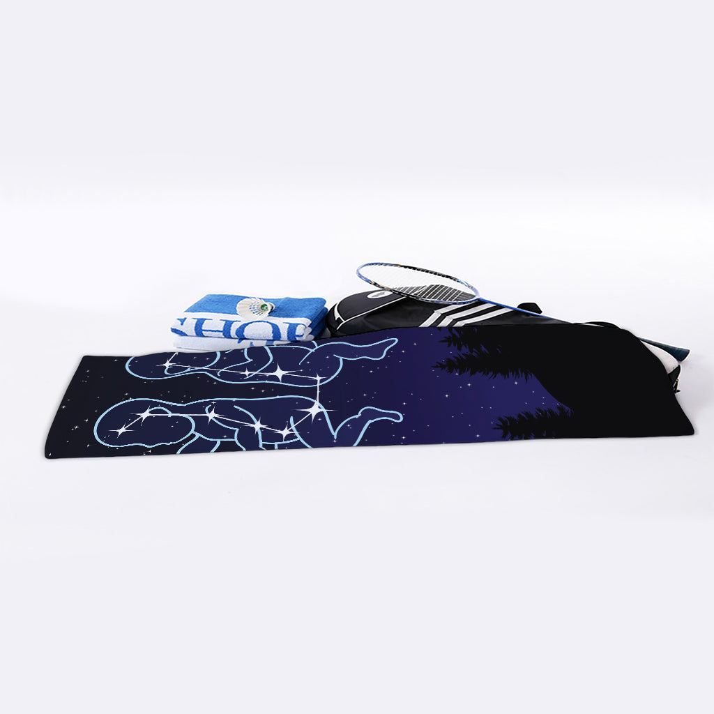 Gemini Constellation Print Sports Towel