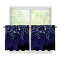 Gemini Constellation Print Tier Curtains