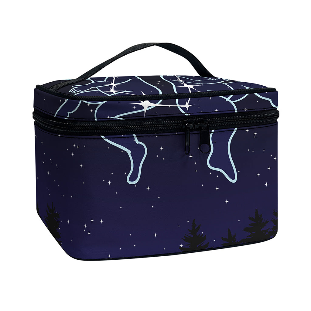 Gemini Constellation Print Travel Makeup Bag