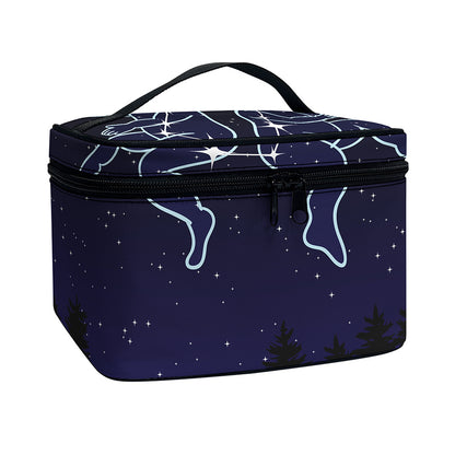 Gemini Constellation Print Travel Makeup Bag