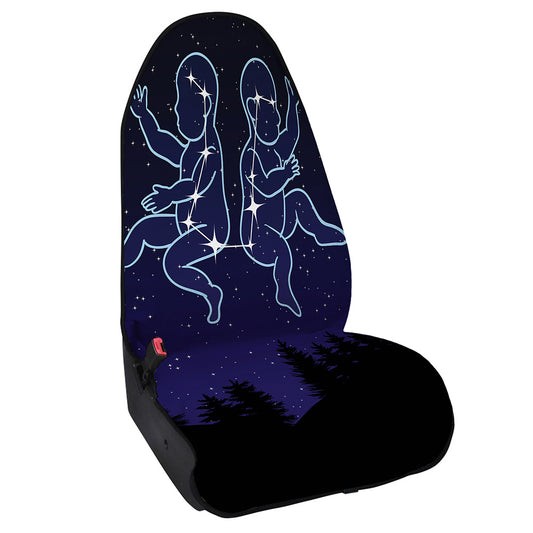 Gemini Constellation Print Waterproof Car Seat Cover
