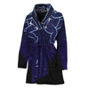 Gemini Constellation Print Women's Bathrobe