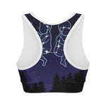 Gemini Constellation Print Women's Sports Bra