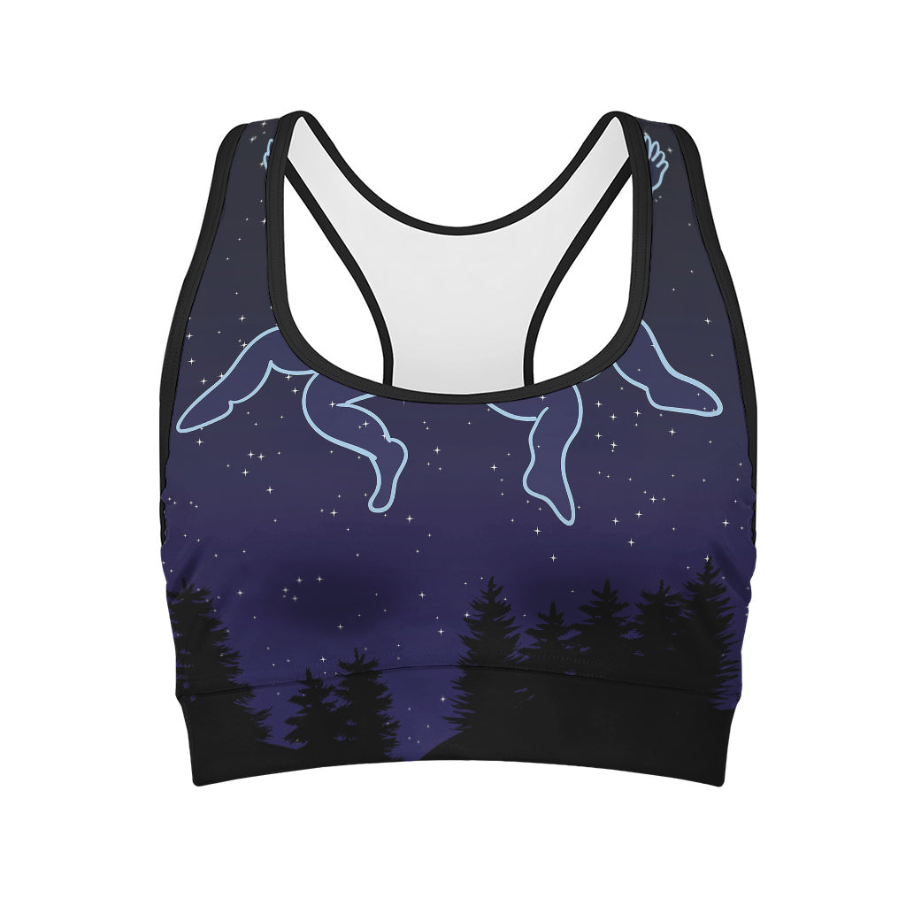 Gemini Constellation Print Women's Sports Bra