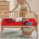 Geometric Bull Skull Print Baby Crib Sheet