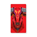 Geometric Bull Skull Print Baby Crib Sheet