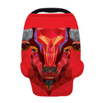 Geometric Bull Skull Print Baby Seat Cover