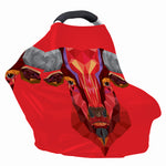 Geometric Bull Skull Print Baby Seat Cover