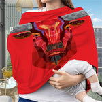 Geometric Bull Skull Print Baby Seat Cover