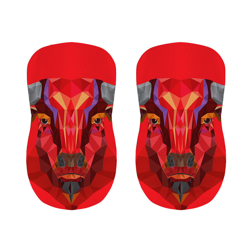 Geometric Bull Skull Print Bar Stool Covers
