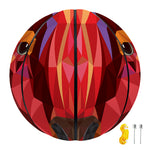Geometric Bull Skull Print Basketball