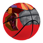 Geometric Bull Skull Print Basketball