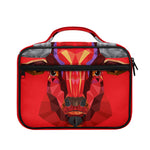 Geometric Bull Skull Print Briefcase Bible Bag