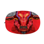 Geometric Bull Skull Print Car Side Mirror Covers
