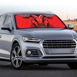 Geometric Bull Skull Print Car Windshield Sun Shade