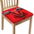 Geometric Bull Skull Print Chair Cushion Cover