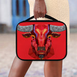 Geometric Bull Skull Print Classic Bible Case