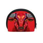 Geometric Bull Skull Print Coin Purse