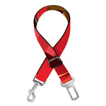 Geometric Bull Skull Print Dog Seat Belt