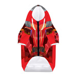 Geometric Bull Skull Print Dog Zip Up Hoodie