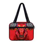 Geometric Bull Skull Print Double Strap Bible Bag