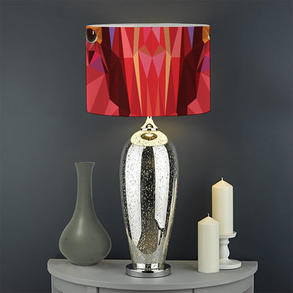 Geometric Bull Skull Print Drum Lamp Shade