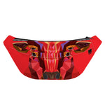 Geometric Bull Skull Print Fanny Pack