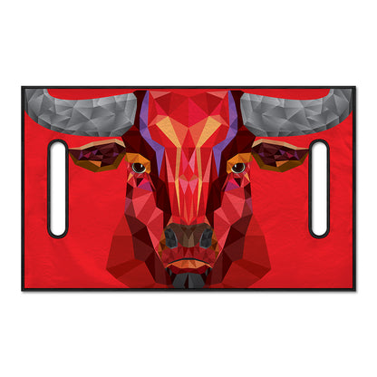 Geometric Bull Skull Print Golf Cart Seat Cover