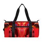 Geometric Bull Skull Print Gym Bag