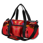 Geometric Bull Skull Print Gym Bag