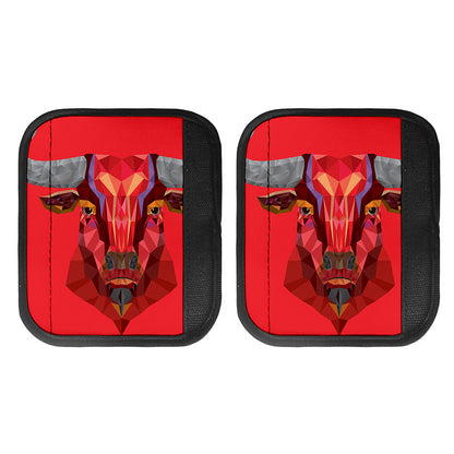 Geometric Bull Skull Print Handle Covers