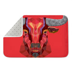 Geometric Bull Skull Print Indoor Door Mat