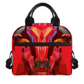 Geometric Bull Skull Print Insulated Lunch Bag