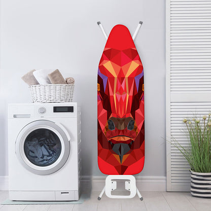 Geometric Bull Skull Print Ironing Board Cover
