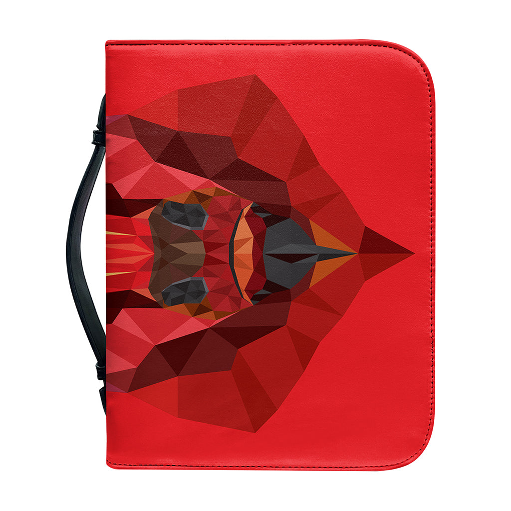 Geometric Bull Skull Print Leather Bible Cover
