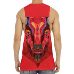 Geometric Bull Skull Print Men's Muscle Tank Top