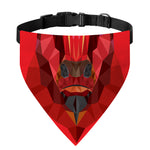 Geometric Bull Skull Print Over The Collar Dog Bandana