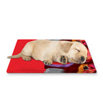 Geometric Bull Skull Print Pet Cooling Mat Cover