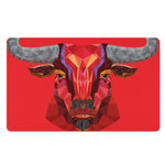 Geometric Bull Skull Print Polyester Doormat