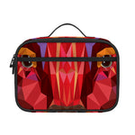 Geometric Bull Skull Print Portable Lunch Bag