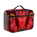 Geometric Bull Skull Print Portable Lunch Bag