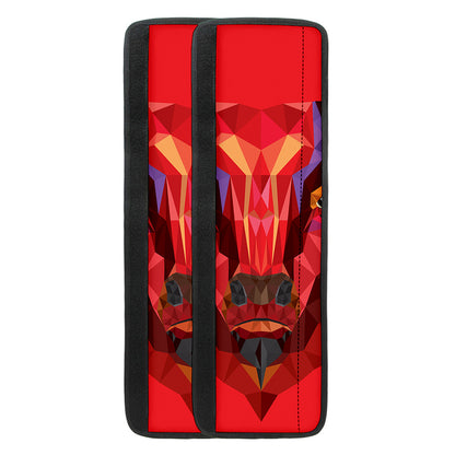 Geometric Bull Skull Print Refrigerator Handle Covers